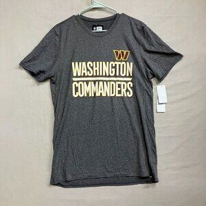 NWT NFL Men's Large Charcoal Heather Washington Commanders T-Shirt Short Sleeve